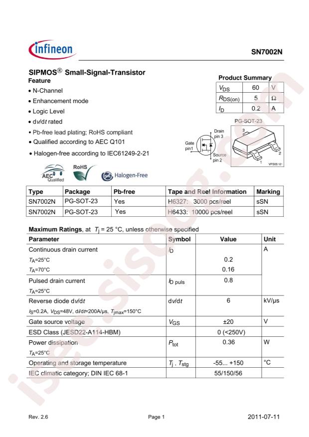 SN7002NH6327