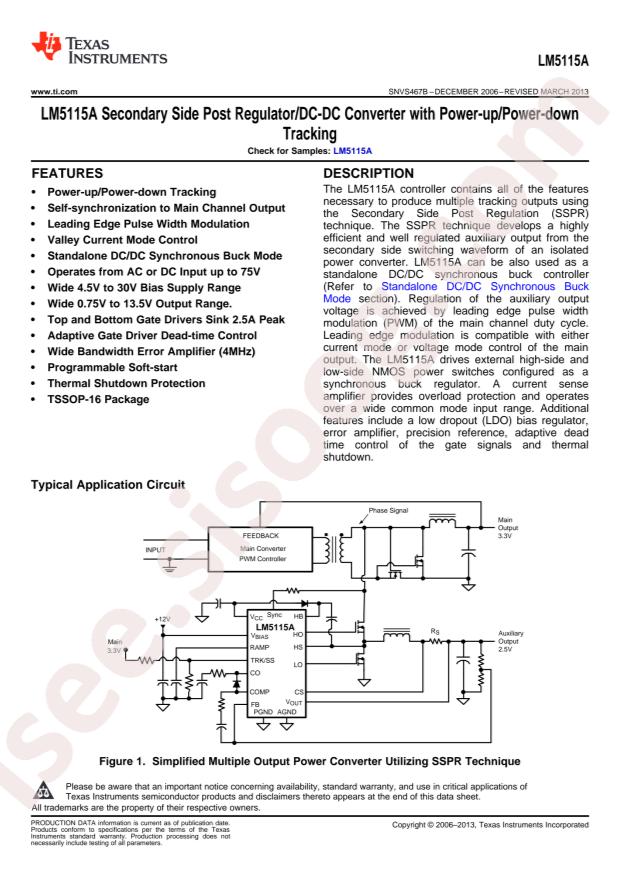 LM5115AMTX/NOPB