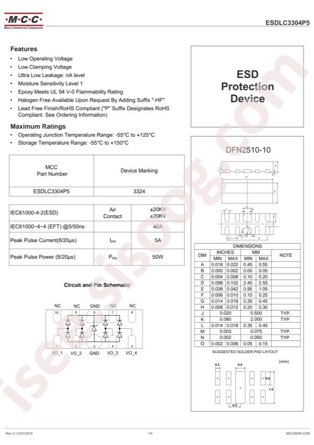 ESDLC3304P5-TP