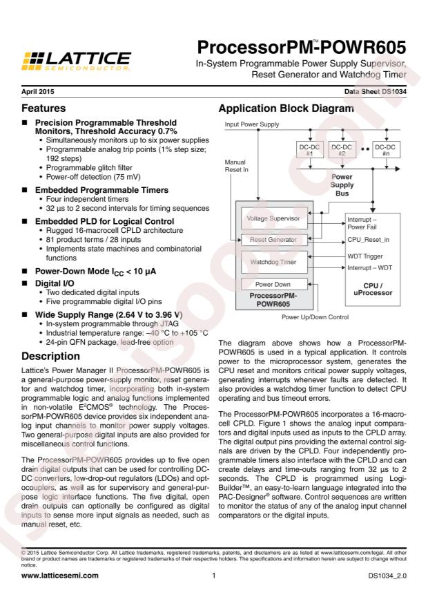 ISPPAC-POWR605-01SN24I