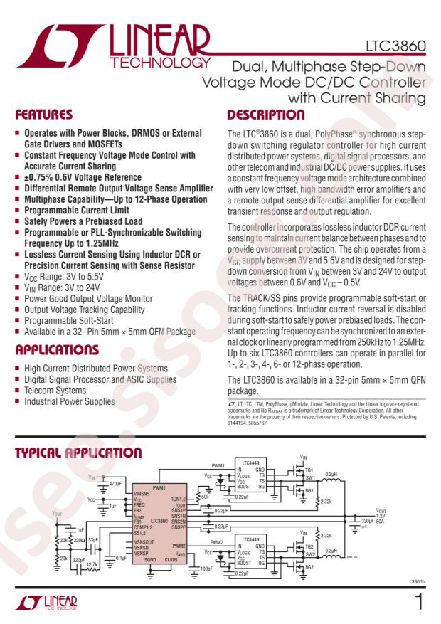 LTC3860IUH#PBF
