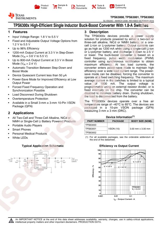 TPS63001DRCT