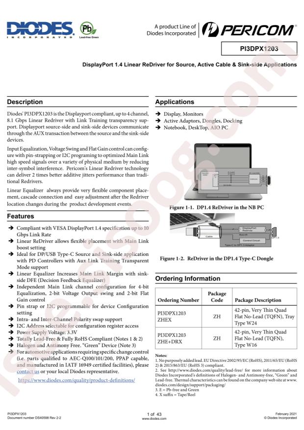 PI3DPX1203ZHE+DRX