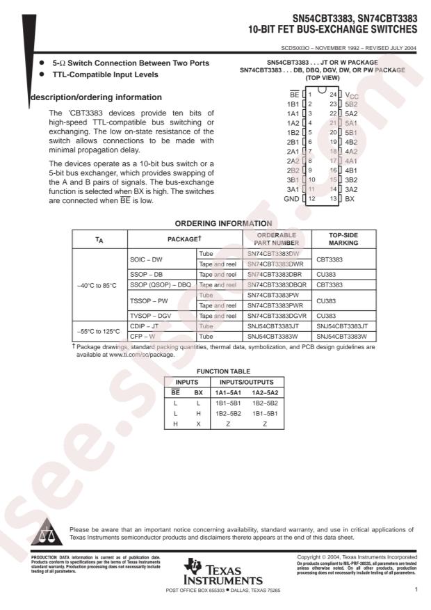 SN74CBT3383PWR
