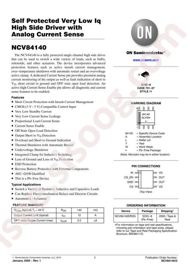 NCV84140DR2G