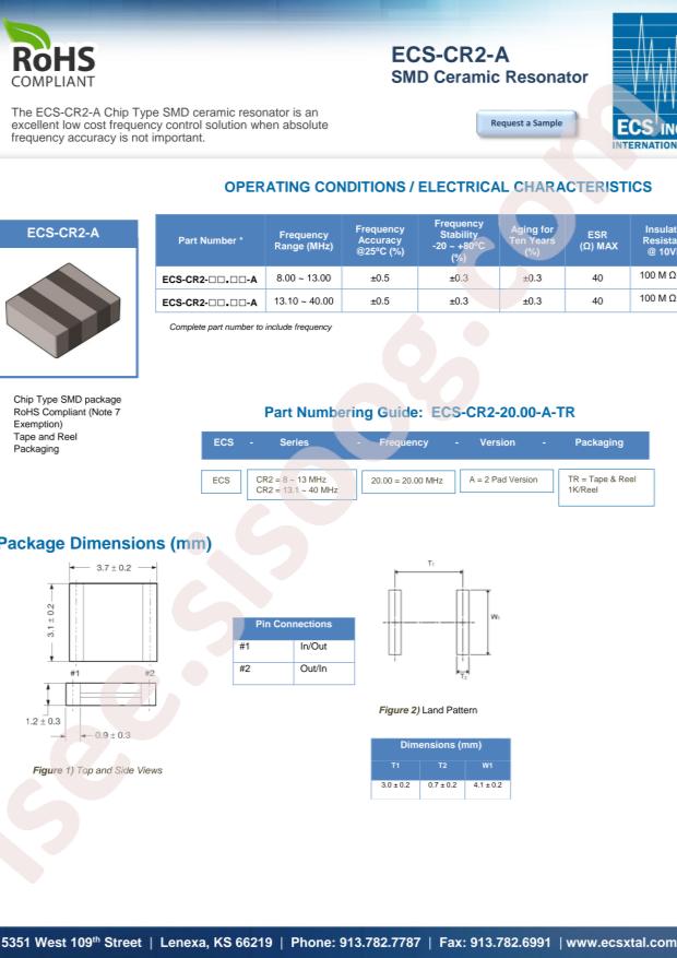 ECS-CR2-12.00-A-TR