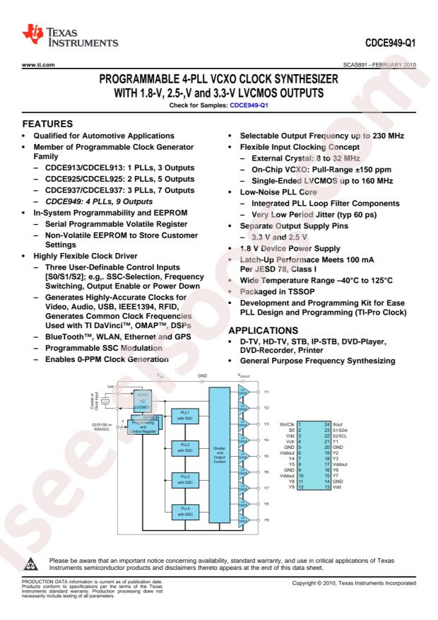 CDCE949QPWRQ1