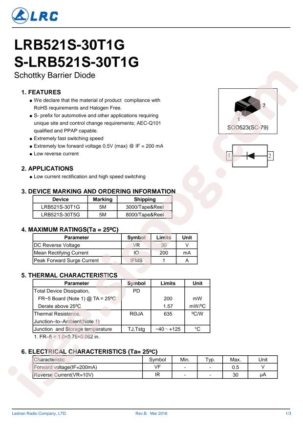 LRB521S-30T1G