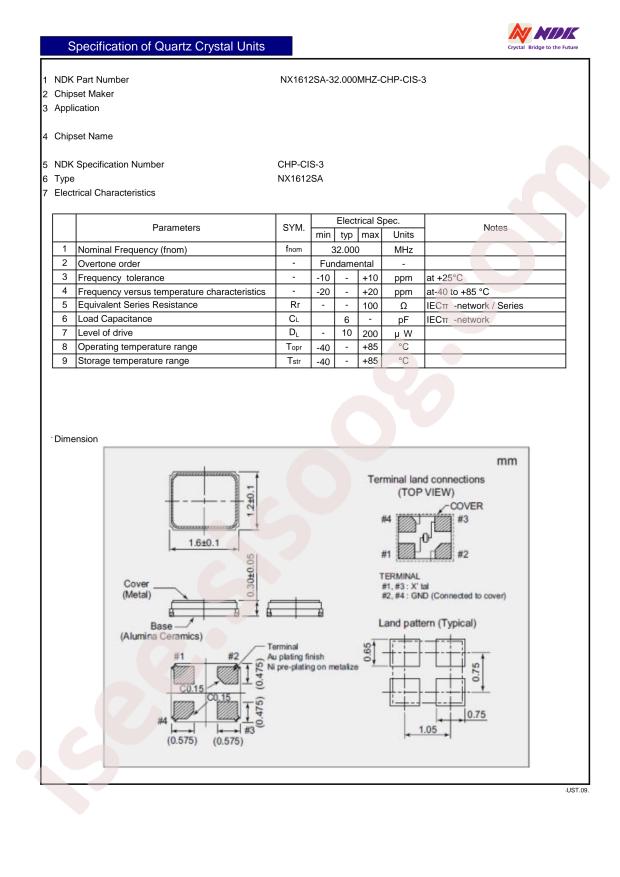 NX1612SA-32.000MHZ-CHP-CIS-3