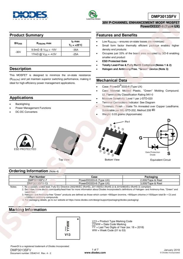 DMP3013SFV-7