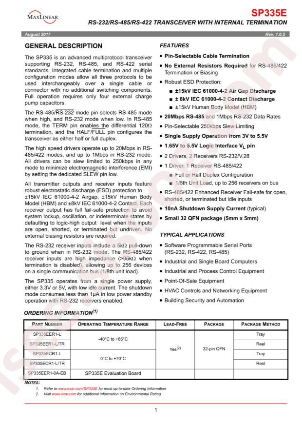 SP335ECR1-L