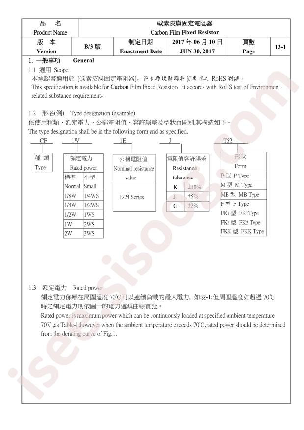 CF5W-470K- 5% - T