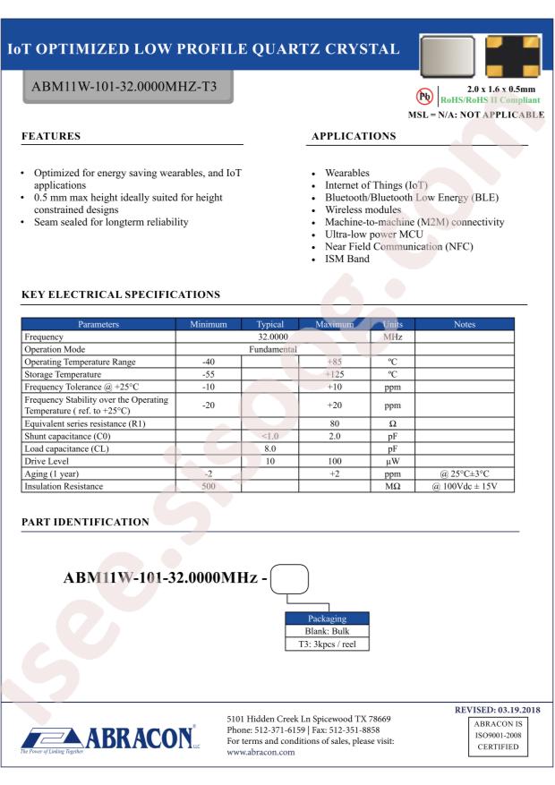 ABM11W-101-32.0000MHZ-T3