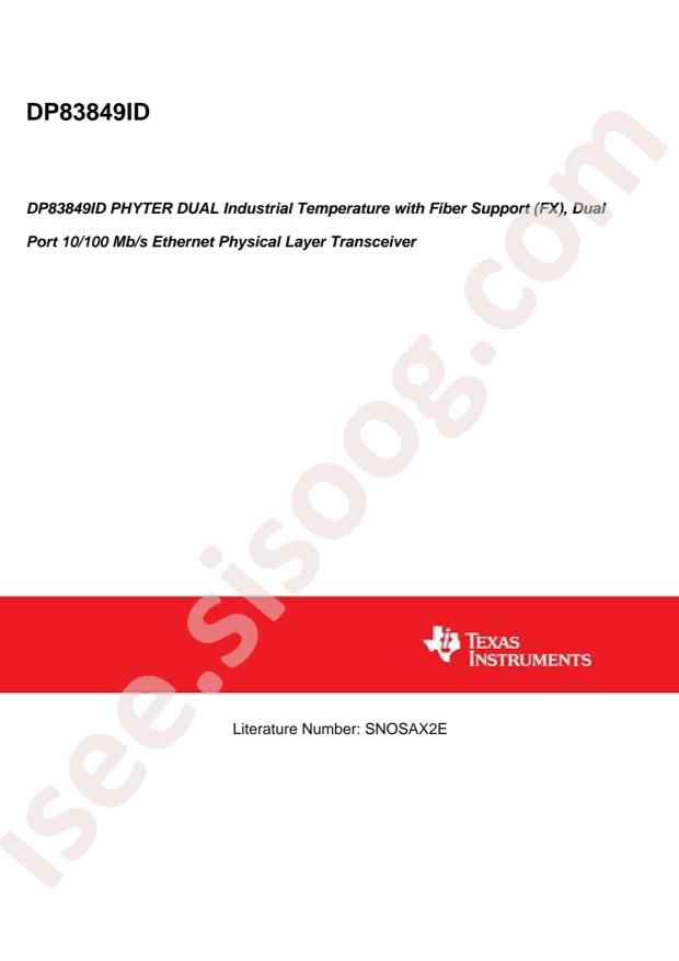 DP83849IDVSX/NOPB