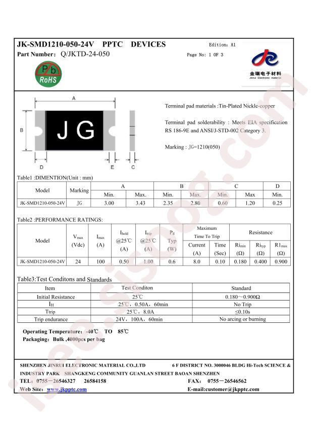 JK-SMD1210-050-24V