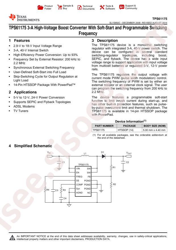 TPS61175PWPR