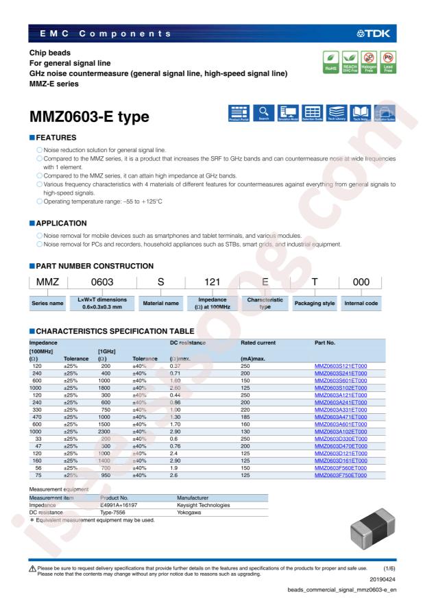 MMZ0603S241ET000