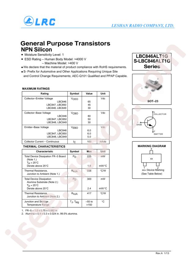 LBC848CLT1G