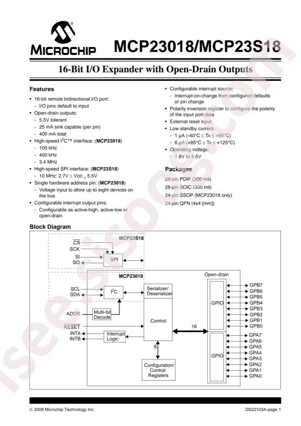 MCP23018-E/MJ