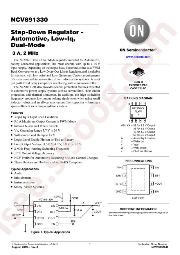 NCV891330PD50R2G