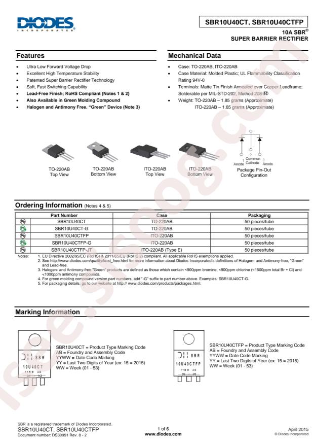 SBR10U40CT