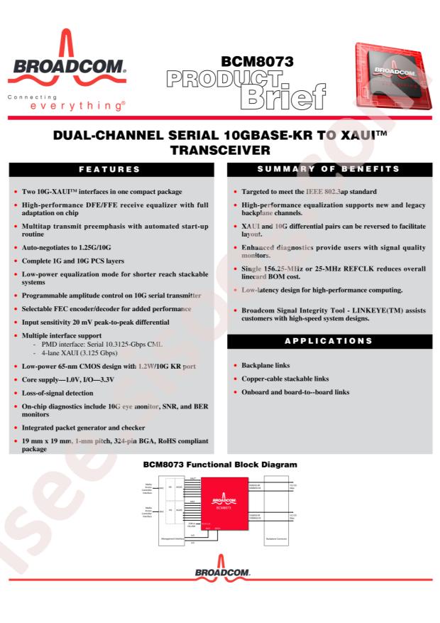 Broadcom BCM8073CIFBG