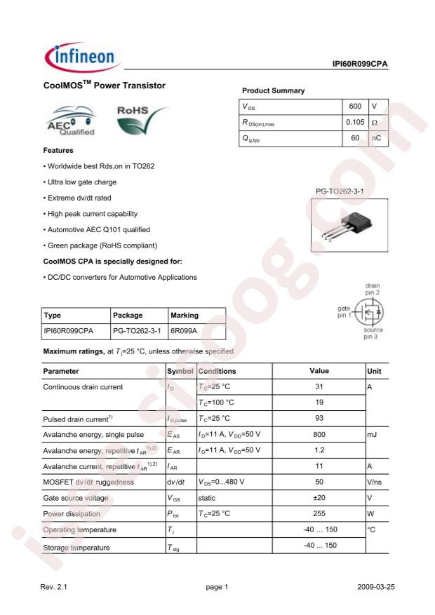 IPI60R099CPA