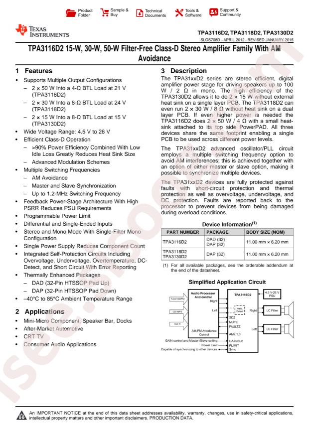 TPA3116D2DADR