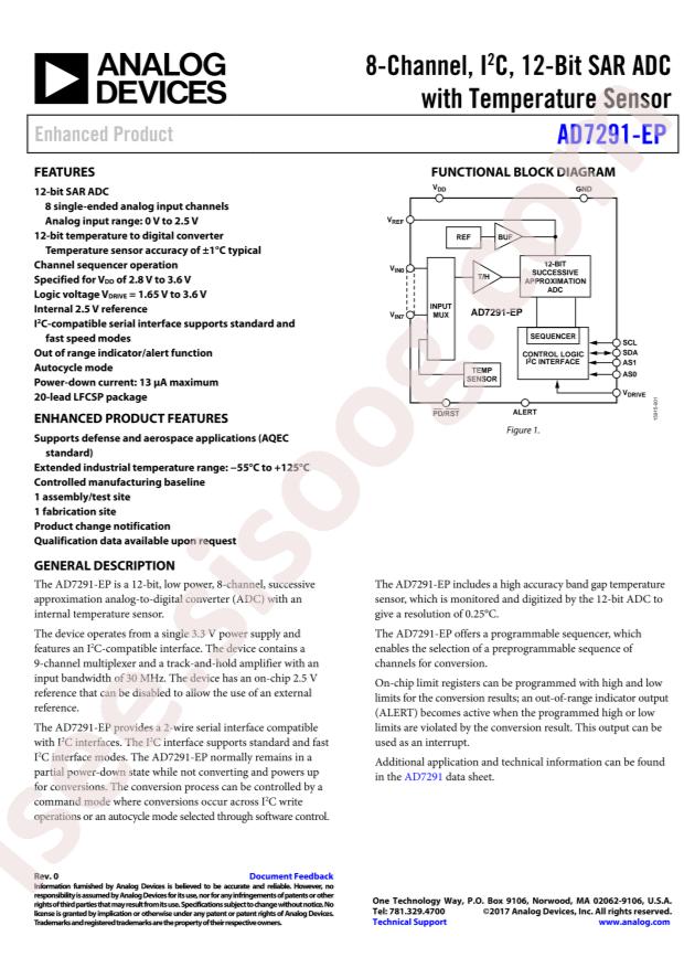 AD7291TCPZ-EP
