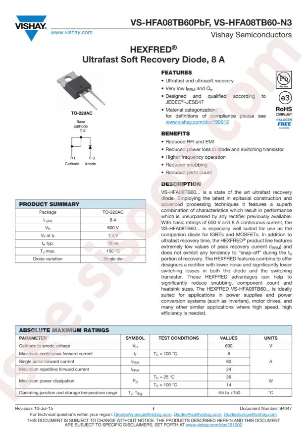 VS-HFA08TB60-N3