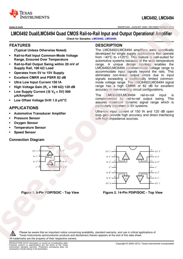 LMC6494BEM/NOPB