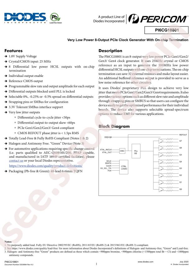 PI6CG18801ZLIEX
