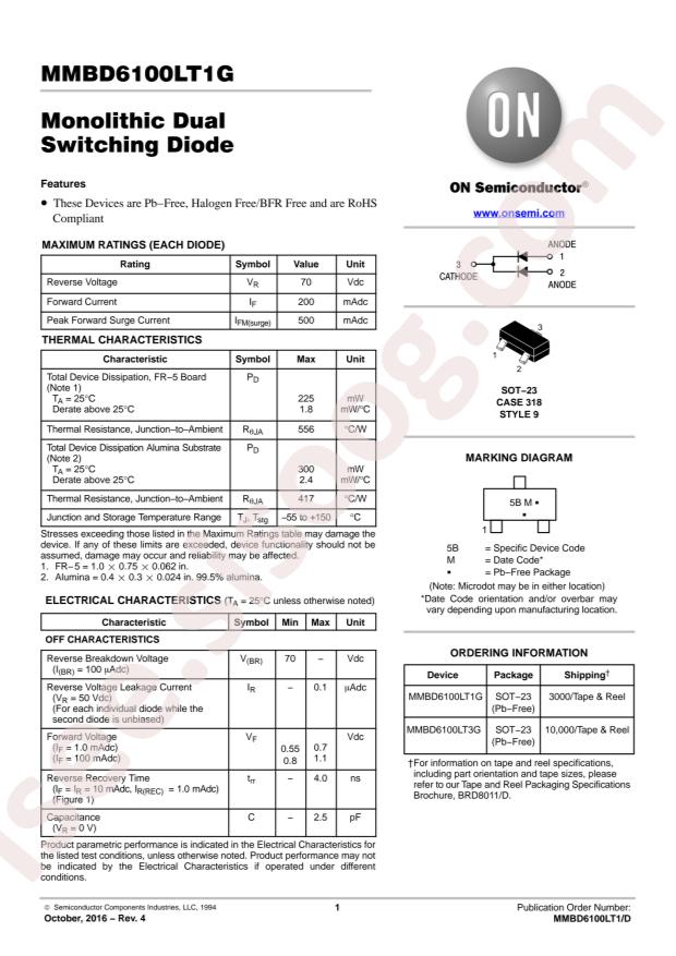 MMBD6100LT1G