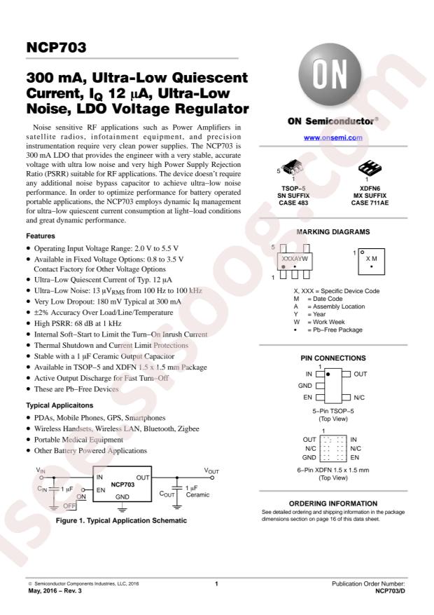 NCP703MX18TCG