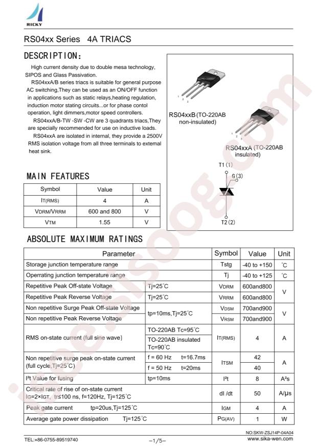 RS0408B-SW