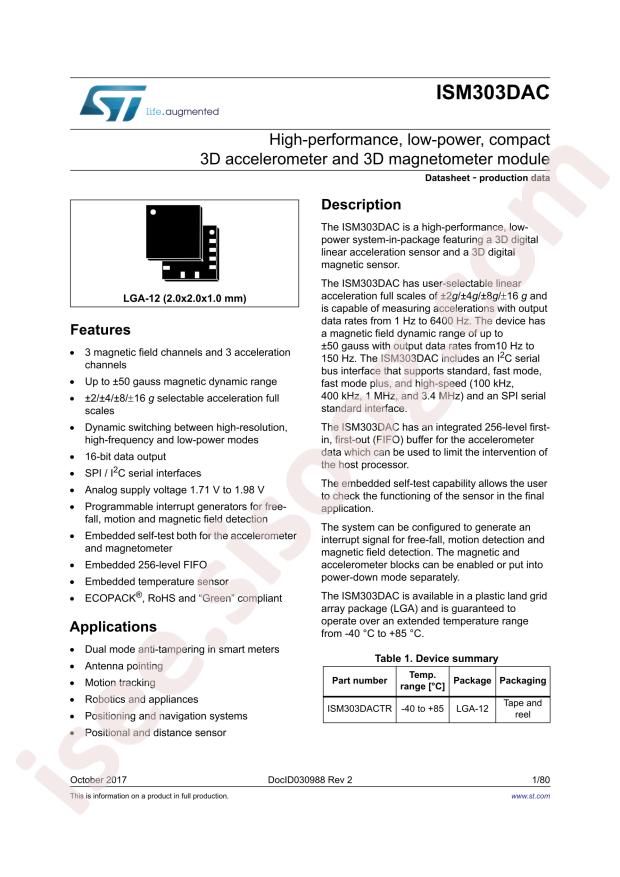 ISM303DACTR