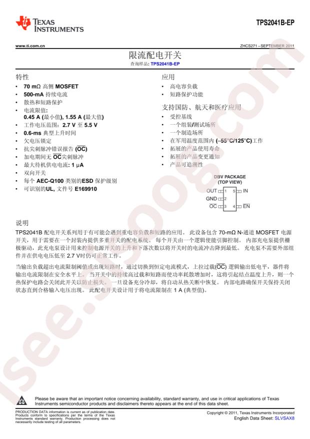 TPS2041BMDBVTEP
