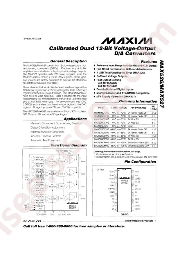 MAX526DCNG+