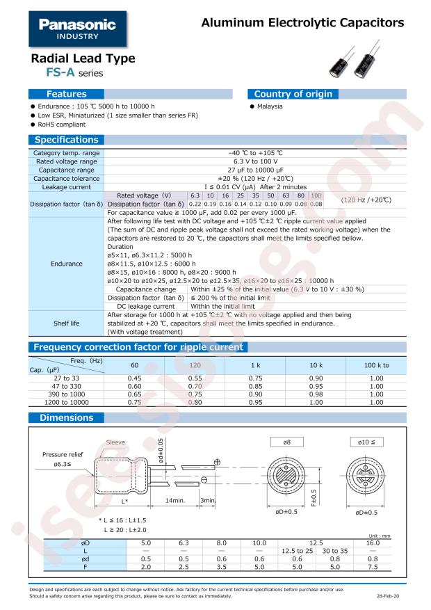 EEUFS2A271S