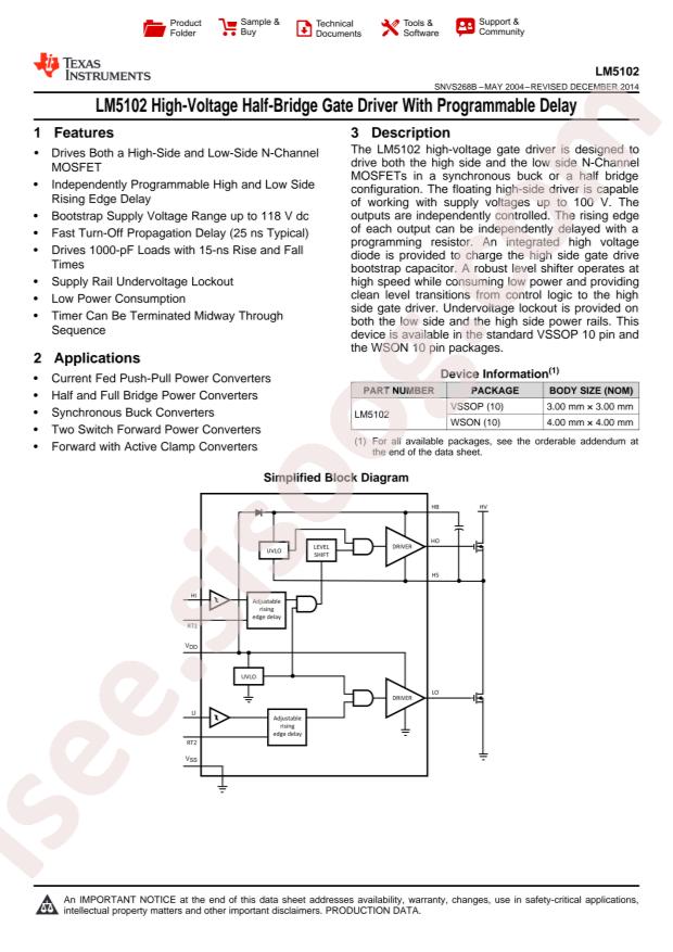 LM5102MM/NOPB