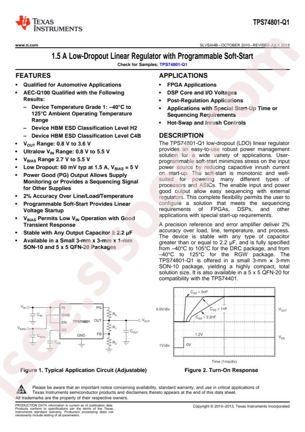 TPS74801TDRCRQ1