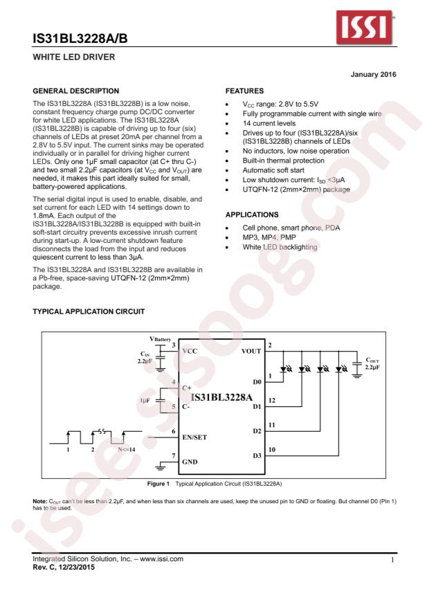 IS31BL3228B-UTLS2-TR
