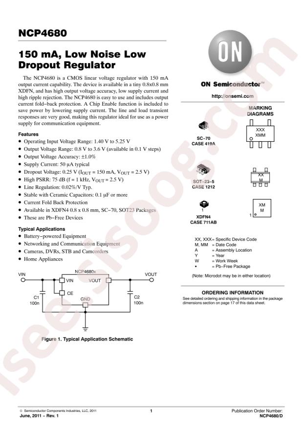 NCP4680DSQ15T1G