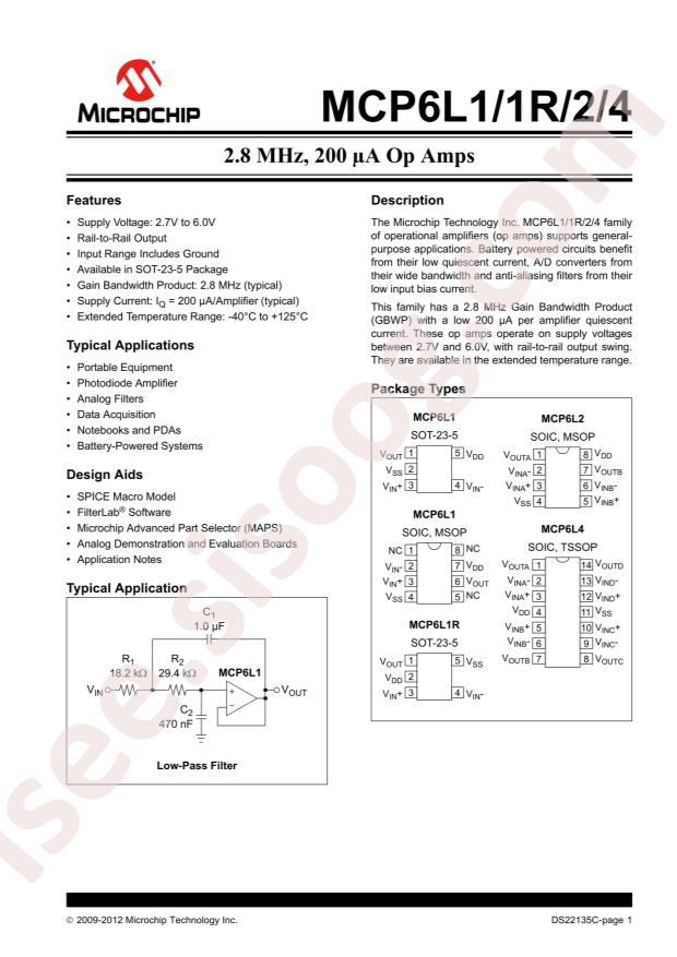 MCP6L2T-E/MS