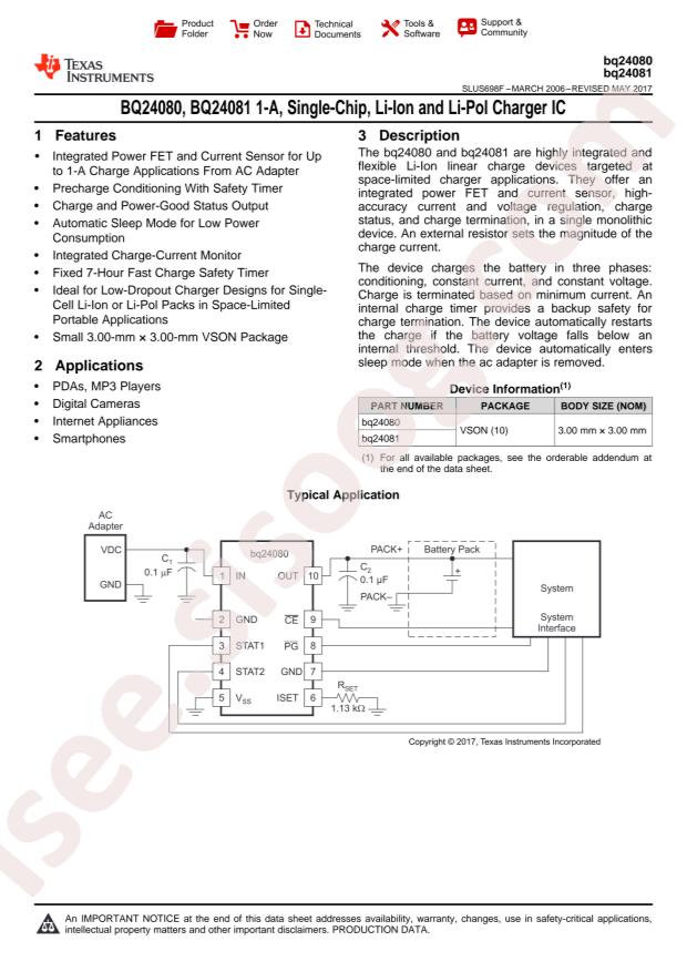 BQ24080DRCT
