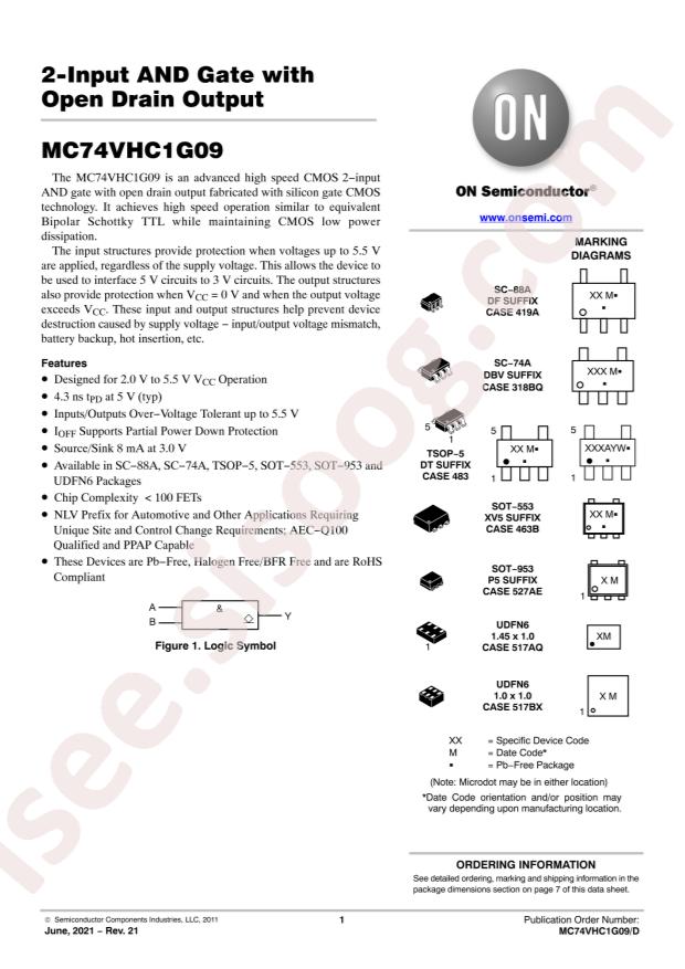 MC74VHC1G09DBVT1G