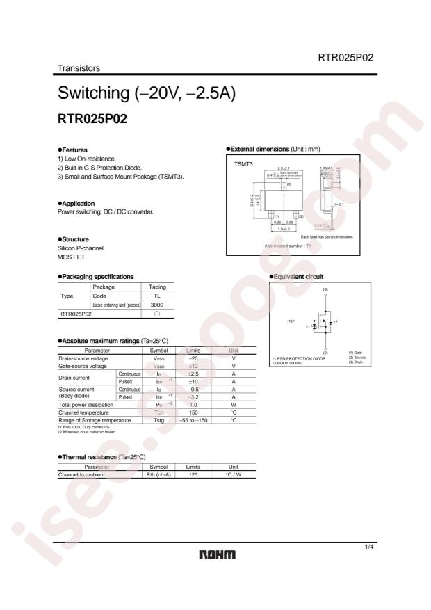 RTR025P02TL