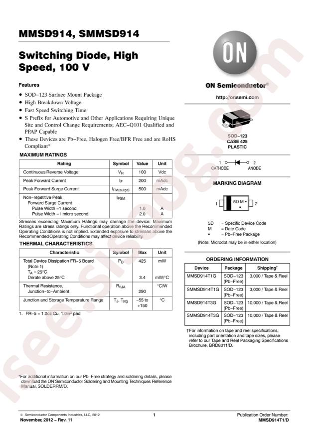 SMMSD914T1G