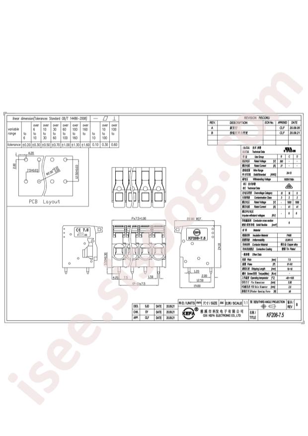 KF206-7.5-4P