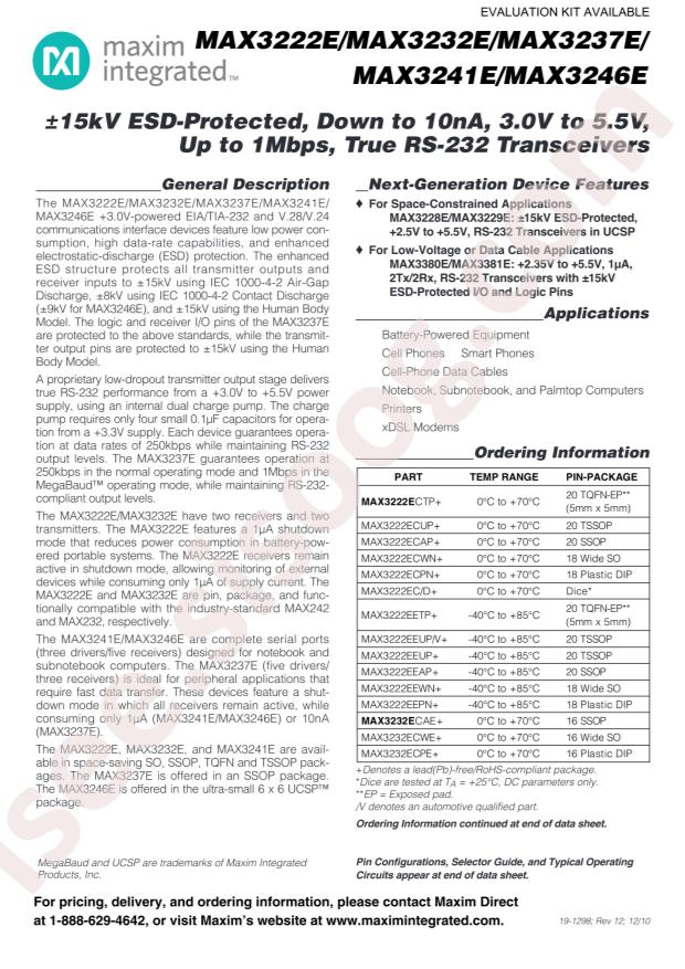 MAX3241EEUI+T